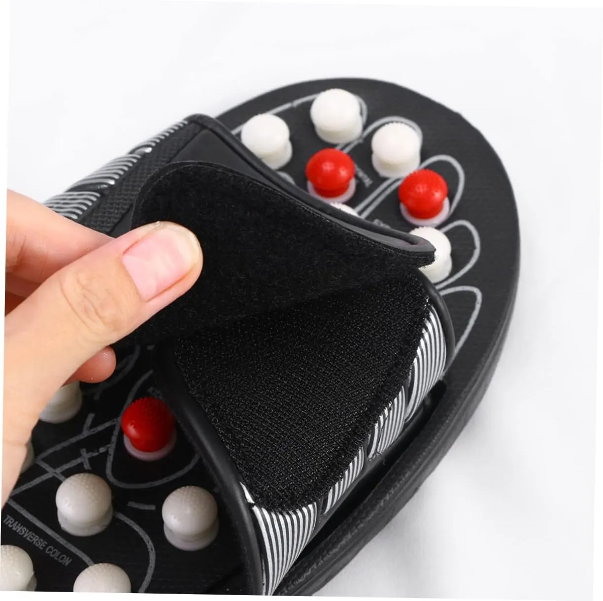 1pair Rotating Tai Chi Gossip Foot Health Massage Shoes for Men and Women Magnetic Slippers for Plantar Relief and Foot Relaxation