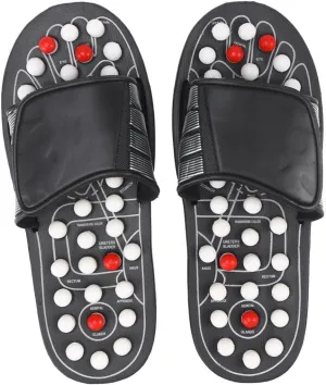 1pair Rotating Tai Chi Gossip Foot Health Massage Shoes for Men and Women Magnetic Slippers for Plantar Relief and Foot Relaxation