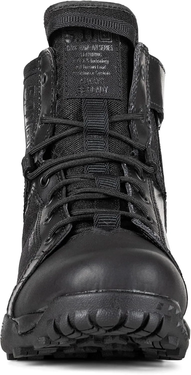 5.11 Tactical Men’s A/T All-Terrain 6-Inch Side Zip Boots, Full-Length Side Zipper, Water Resistant Upper, Style 12439