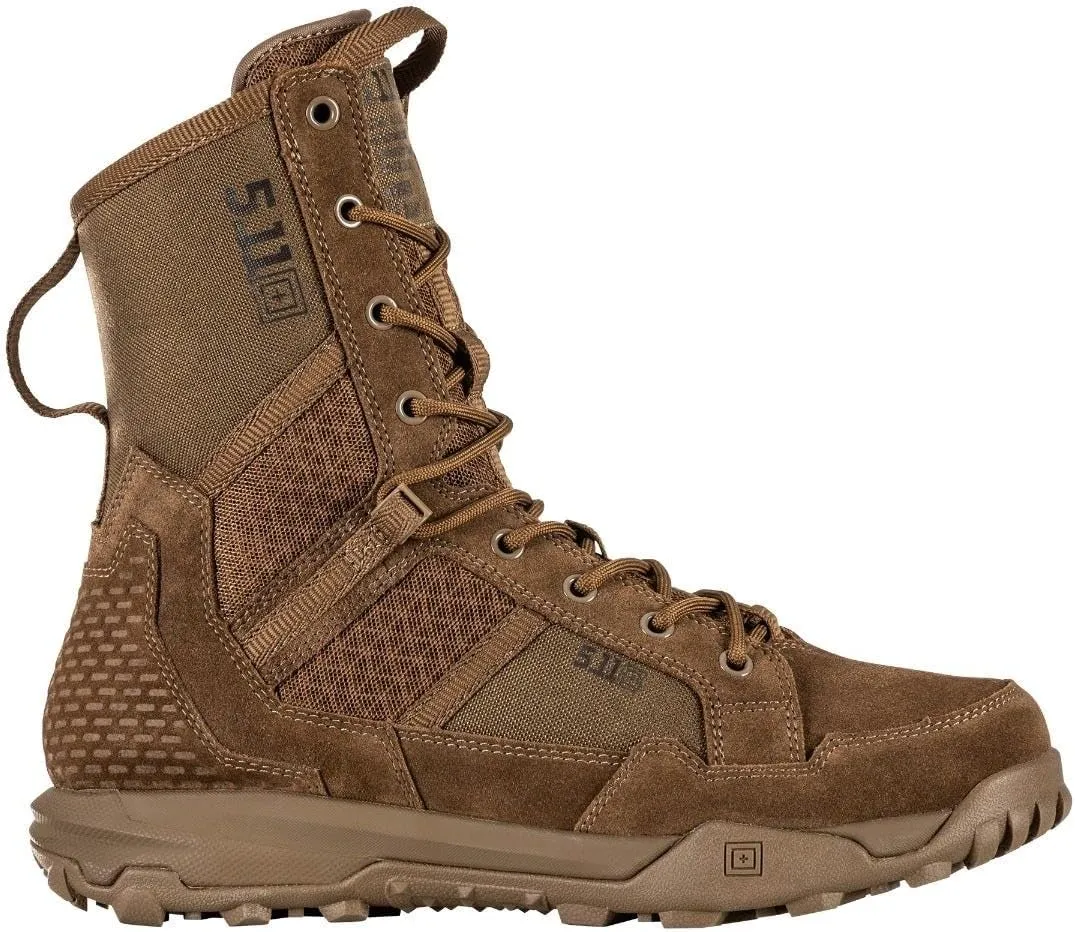 5.11 Tactical Men’s A/T All-Terrain 8-inch Military Style Boots for Snow, Hiking, Work – Non-Zip, Water-Resistant, Style 12422