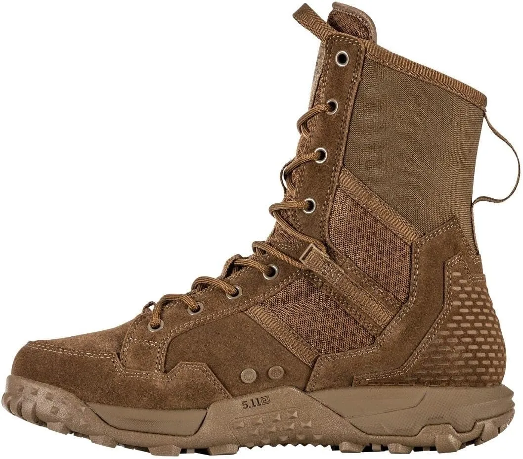 5.11 Tactical Men’s A/T All-Terrain 8-inch Military Style Boots for Snow, Hiking, Work – Non-Zip, Water-Resistant, Style 12422