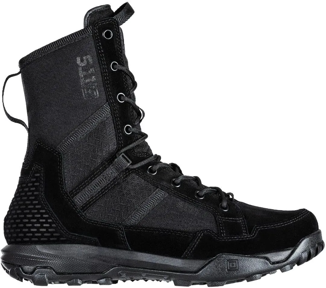 5.11 Tactical Men’s A/T All-Terrain 8-inch Military Style Boots for Snow, Hiking, Work – Non-Zip, Water-Resistant, Style 12422