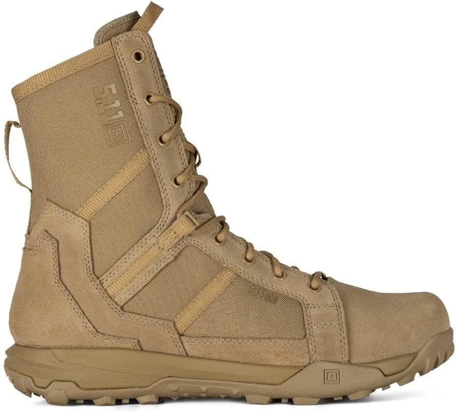 5.11 Tactical Men’s A/T All-Terrain 8-inch Military Style Boots for Snow, Hiking, Work – Non-Zip, Water-Resistant, Style 12422