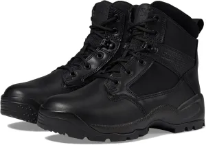 5.11 Tactical Women's ATAC 2.0 Boots, 6" Side Zip Slip Resistant Hiking Boots, Water Resistant, Black
