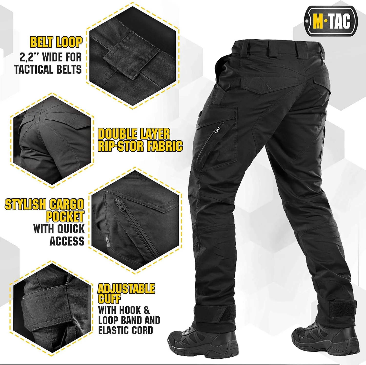 Aggressor Flex - Tactical Pants - Men Cotton with Cargo Pockets