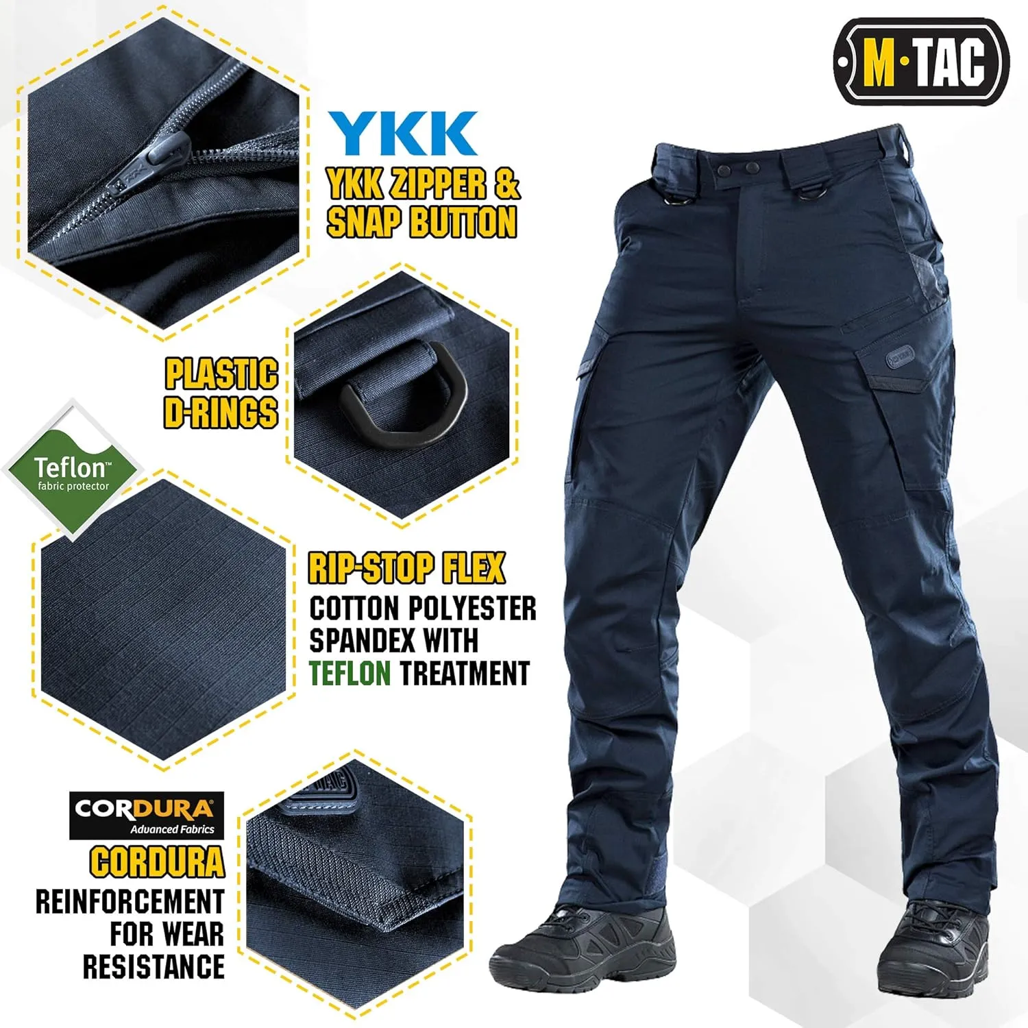 Aggressor Flex - Tactical Pants - Men Cotton with Cargo Pockets