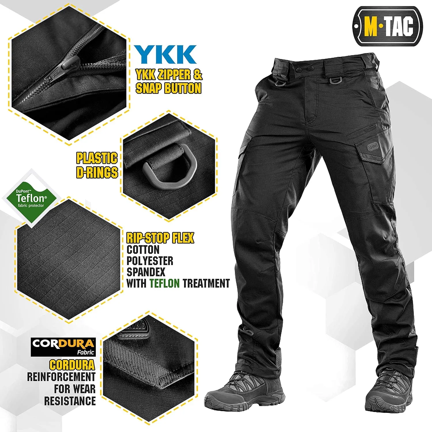Aggressor Flex - Tactical Pants - Men Cotton with Cargo Pockets