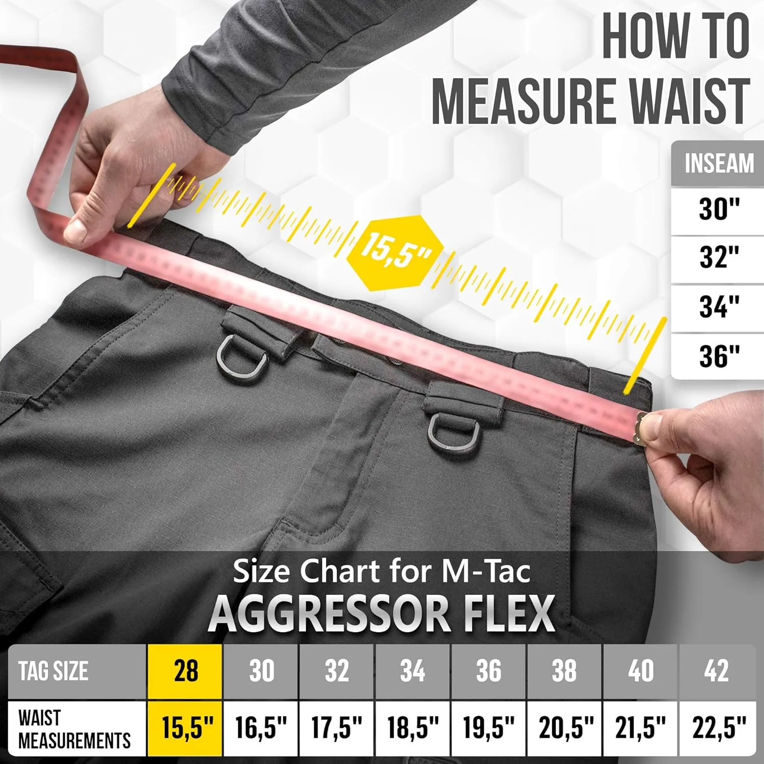 Aggressor Flex - Tactical Pants - Men Cotton with Cargo Pockets