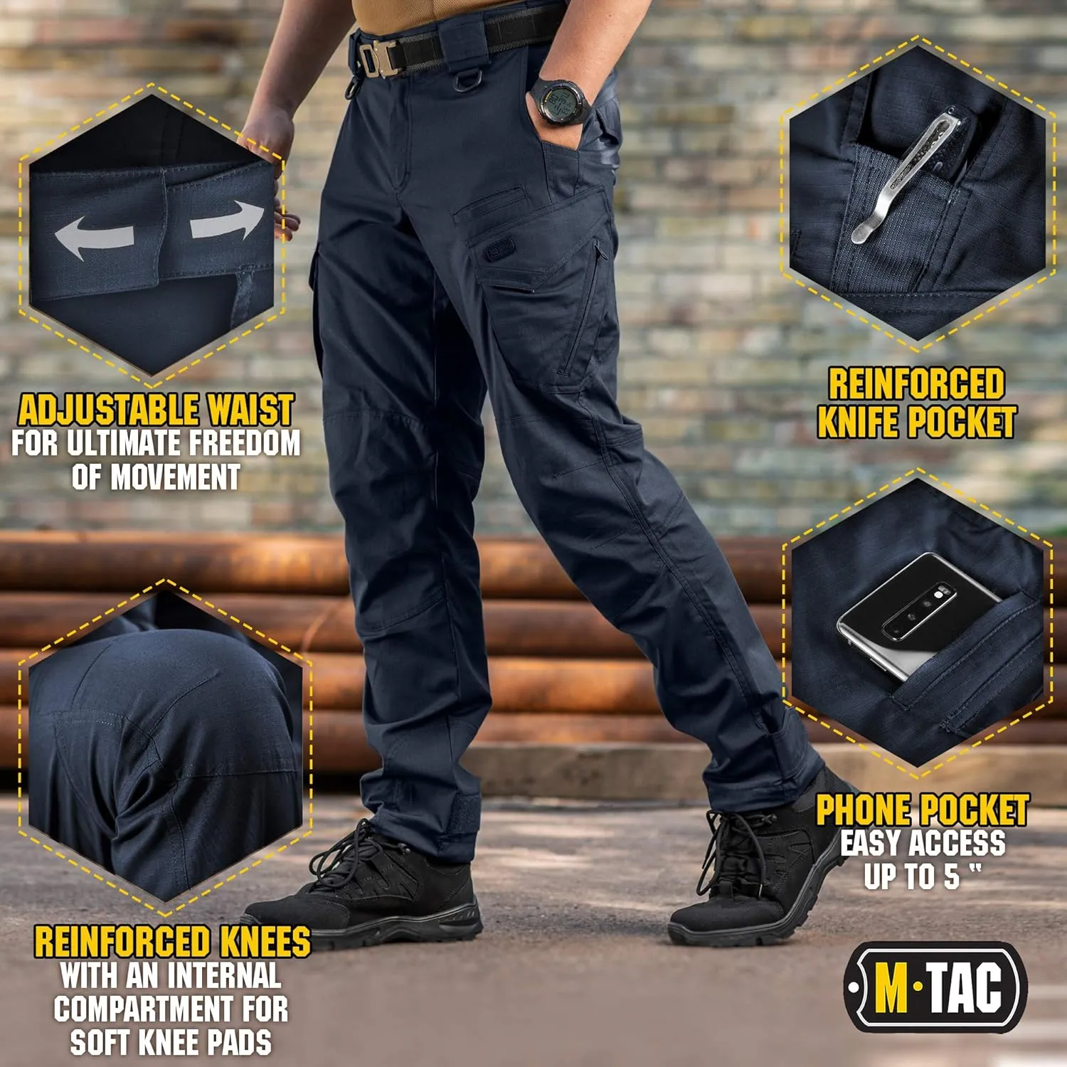 Aggressor Flex - Tactical Pants - Men Cotton with Cargo Pockets