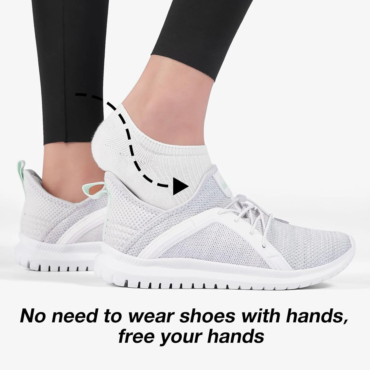 ALEADER Womens Slip On Walking Shoes, Comfort Slip On Tennis Shoes for Gym Workout Fashion Sneakers