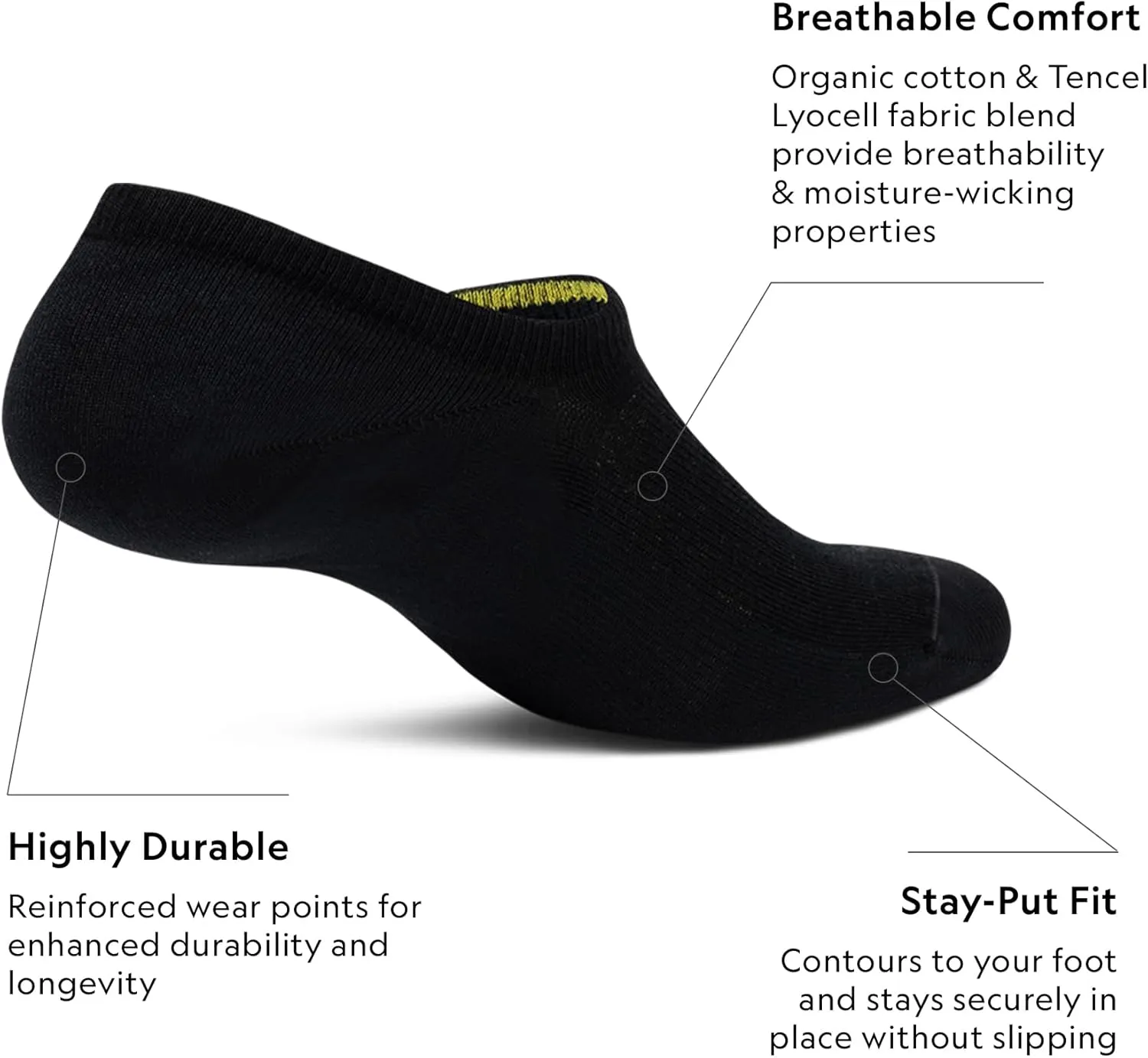 Allbirds Unisex Anytime No Show Sock, Lightweight Organic Cotton Ped Socks for Men & Women