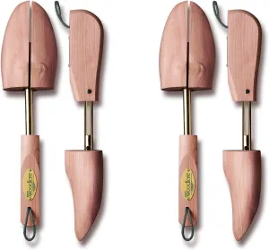 Allen Edmonds Woodlore Shoe Trees for Men 2-Pack Of Men's Adjustable Aromatic Red Cedar Shoe Trees MADE IN USA