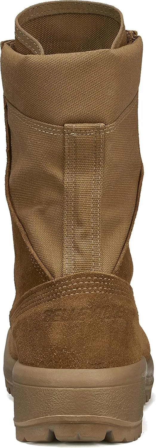 Belleville C390 8 Inch Hot-Weather Combat Boots for Men - Active-Duty Army OCP ACU Coyote Brown Leather with Abrasion-Resistant Nylon and Traction Outsole; Berry Compliant