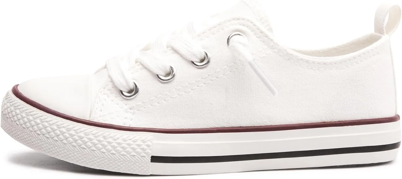 Boy Girls Canvas Shoes Slip on Sneakers Comfort Casual Walking Shoes for Little Kid Big Kid