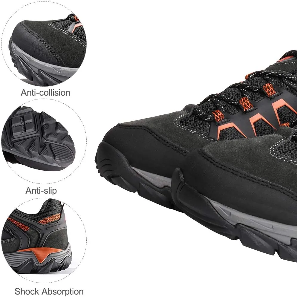 CAMEL CROWN Hiking Shoes Men Breathable Non-Slip Sneakers Lightweight Low Top for Outdoor Trailing Trekking Walking