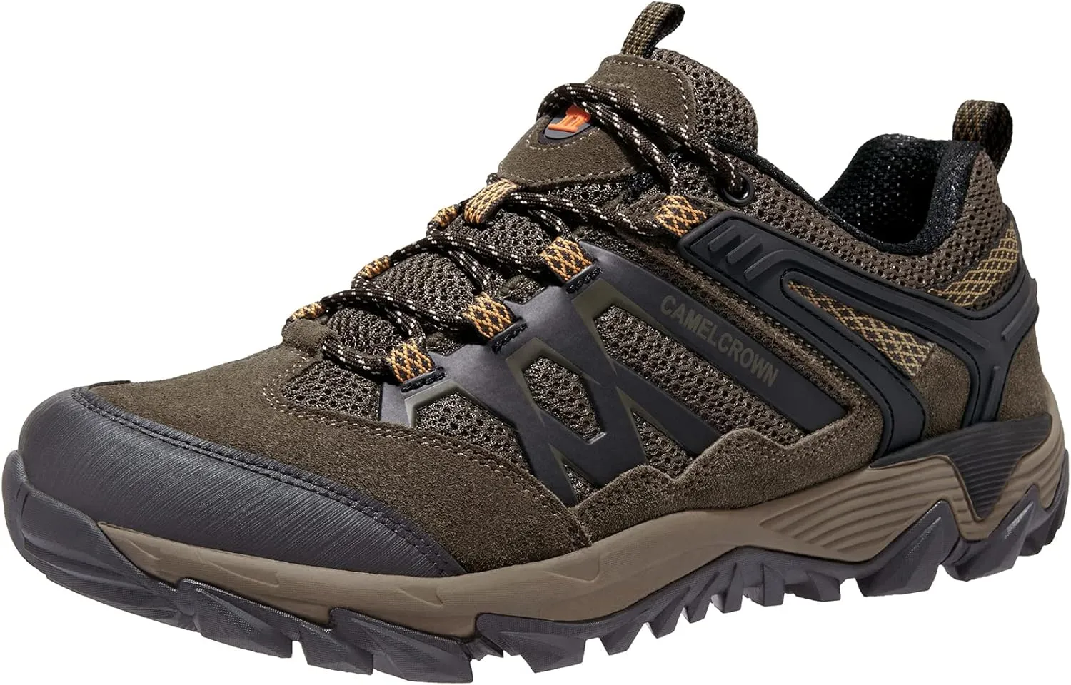 CAMEL CROWN Hiking Shoes Men Breathable Non-Slip Sneakers Lightweight Low Top for Outdoor Trailing Trekking Walking