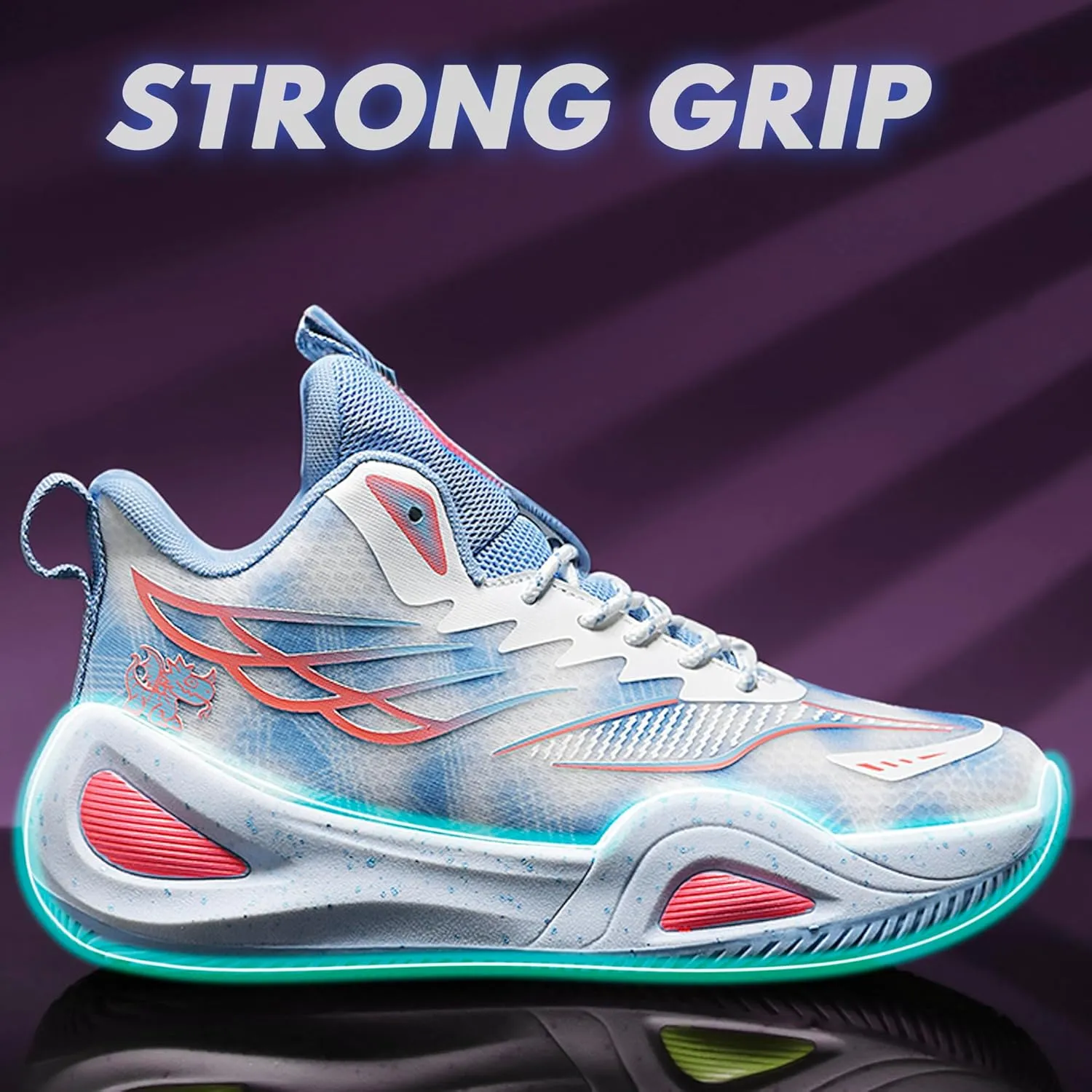 CJSPORX Women Men Basketball Shoes Breathable Men Non Slip Outdoor Fashion Unisex Sneakers