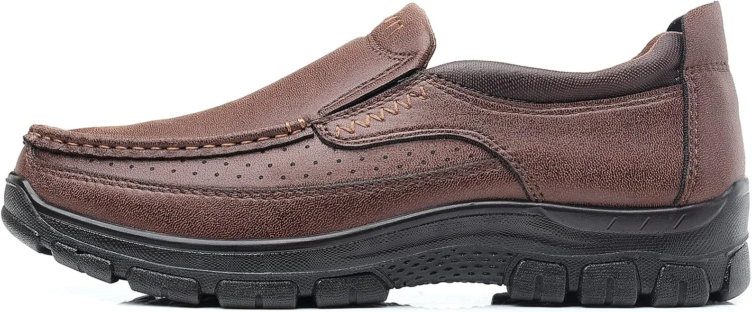 Coramtty Men's Slip on Loafers Casual Shoes Soft Lightweight Slippers Breathable Comfort Dress Shoes for Male Walking Flat Outdoor