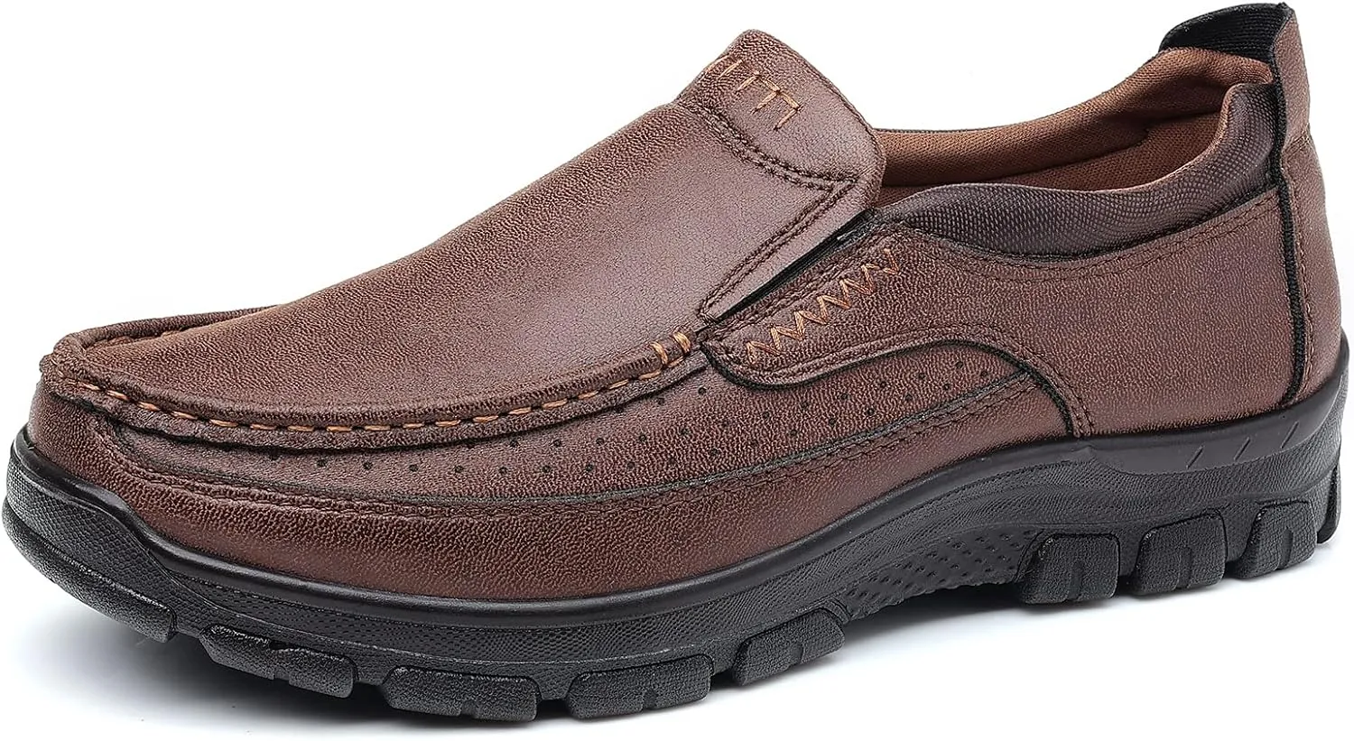 Coramtty Men's Slip on Loafers Casual Shoes Soft Lightweight Slippers Breathable Comfort Dress Shoes for Male Walking Flat Outdoor
