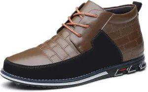 COSIDRAM Men Casual Shoes High-top Loafers Comfort Walking Sneakers Boots for Male