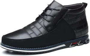 COSIDRAM Men Casual Shoes High-top Loafers Comfort Walking Sneakers Boots for Male