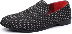 COSIDRAM Men's Dress Loafers Classic Tuxedo Suit Moccasins Comfort Slip On Casual Shoes