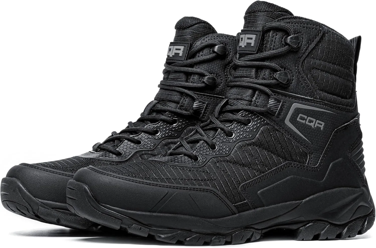 CQR Men's Military Tactical Boots, Lightweight 6 Inches Combat Boots, Durable EDC Outdoor Work Boots