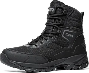 CQR Men's Military Tactical Boots, Lightweight 6 Inches Combat Boots, Durable EDC Outdoor Work Boots