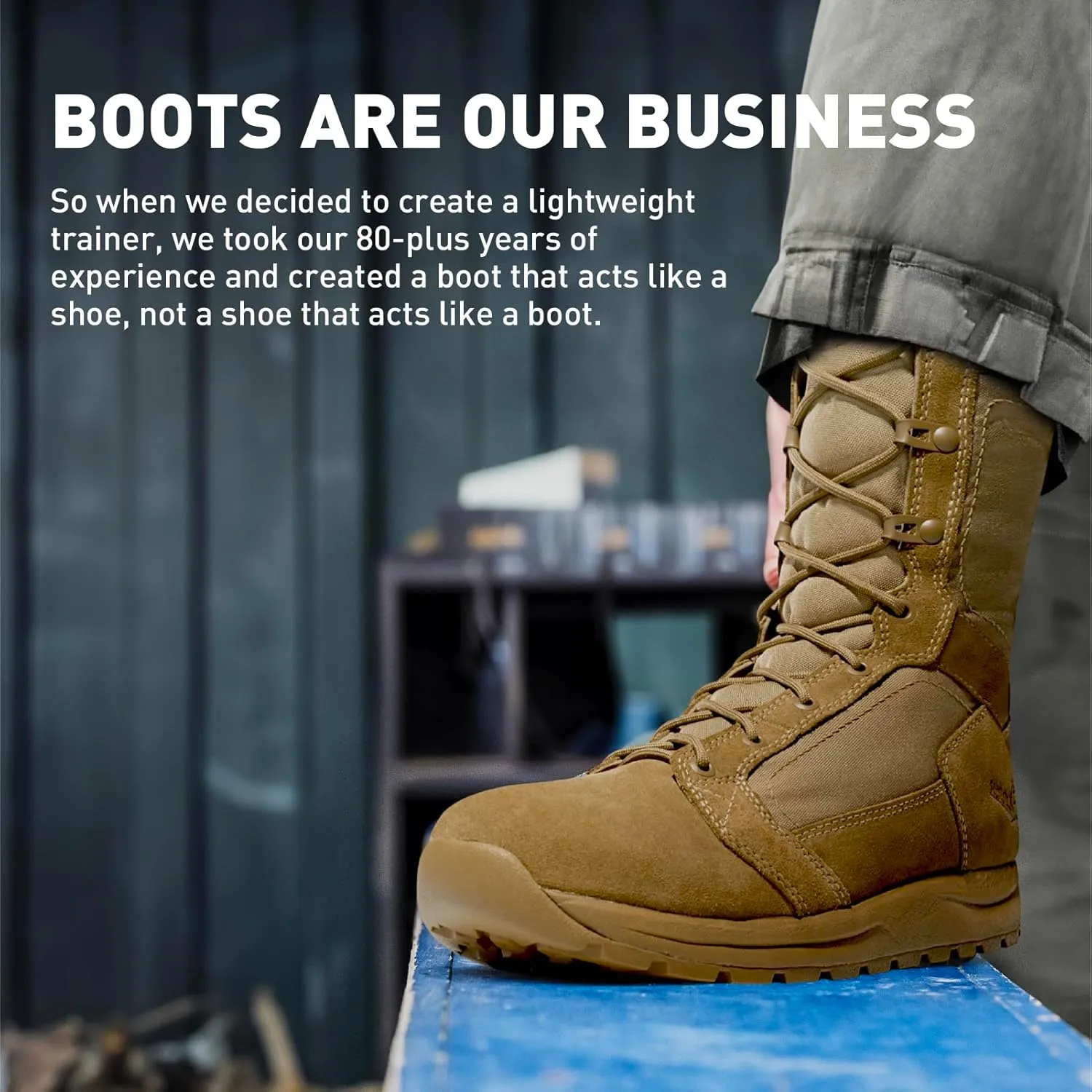 Danner Tachyon 8” Tactical Boots for Men - Ultralight Fast Drying Upper with Abrasion-Resistant Toe, Comfort Footbed, and Non Slip Traction Outsole