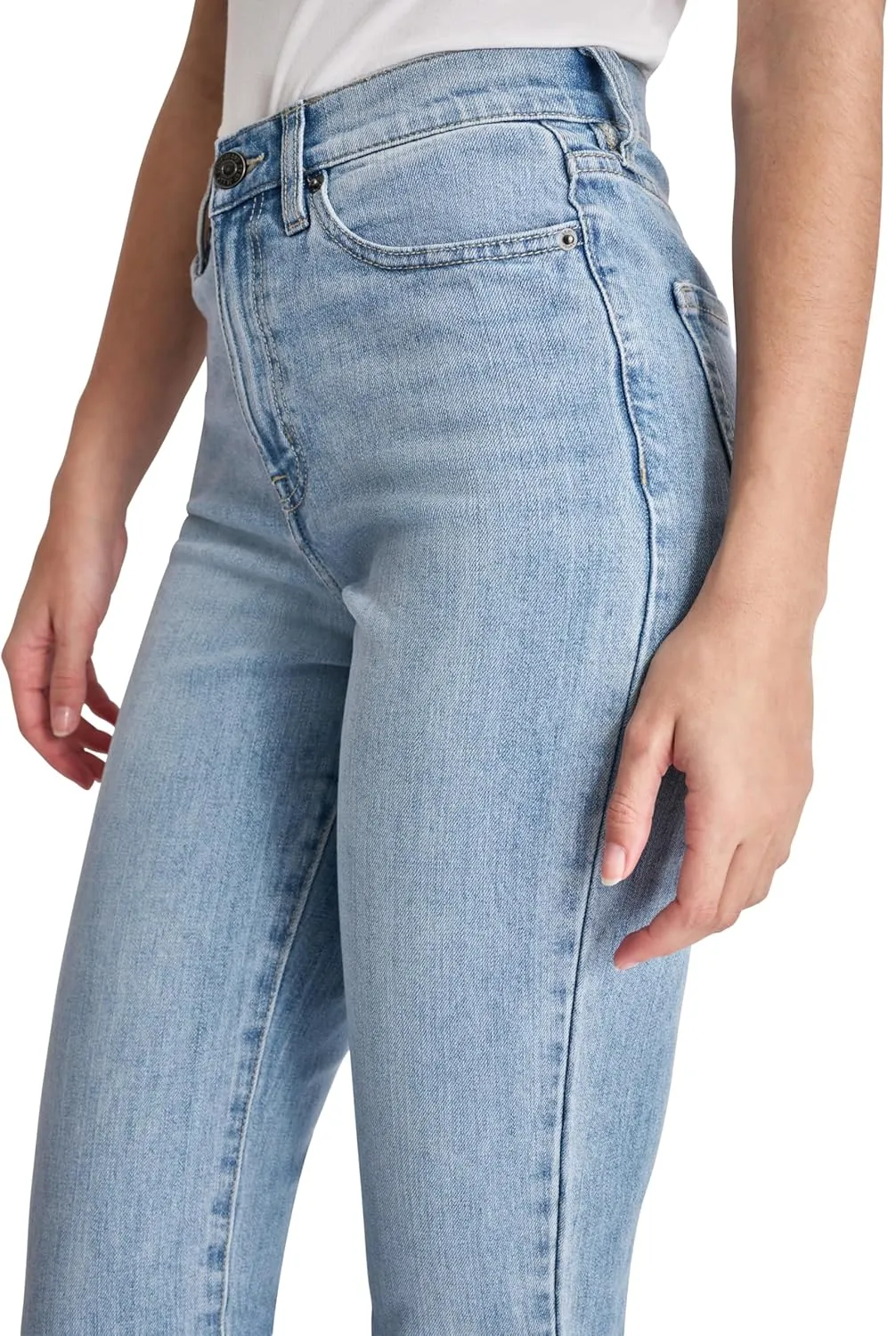 DKNY Women's Slim Straight Crop Jeans