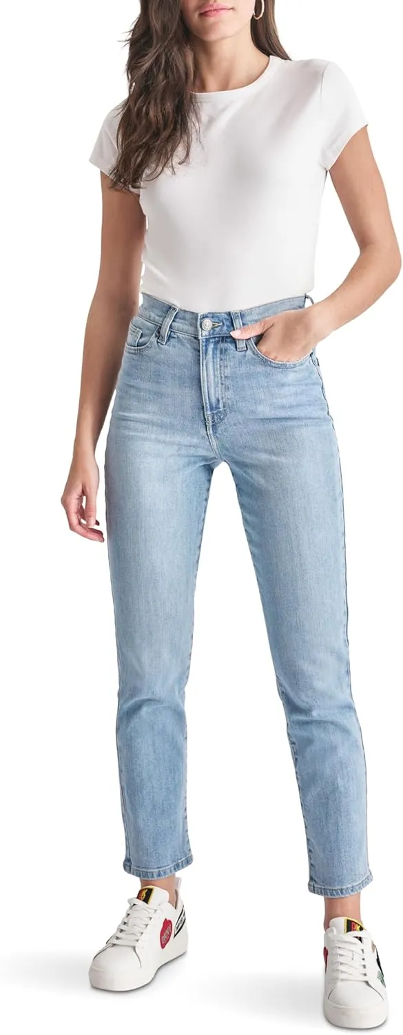 DKNY Women's Slim Straight Crop Jeans
