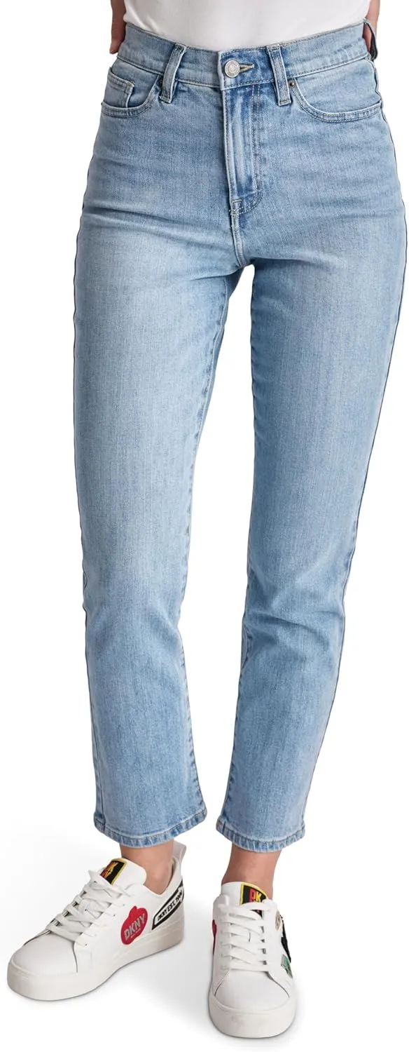 DKNY Women's Slim Straight Crop Jeans