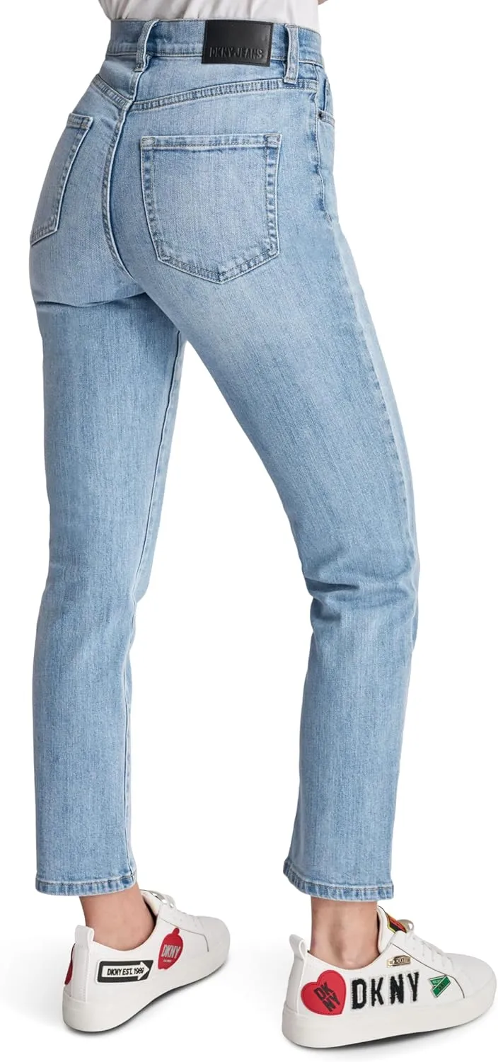 DKNY Women's Slim Straight Crop Jeans