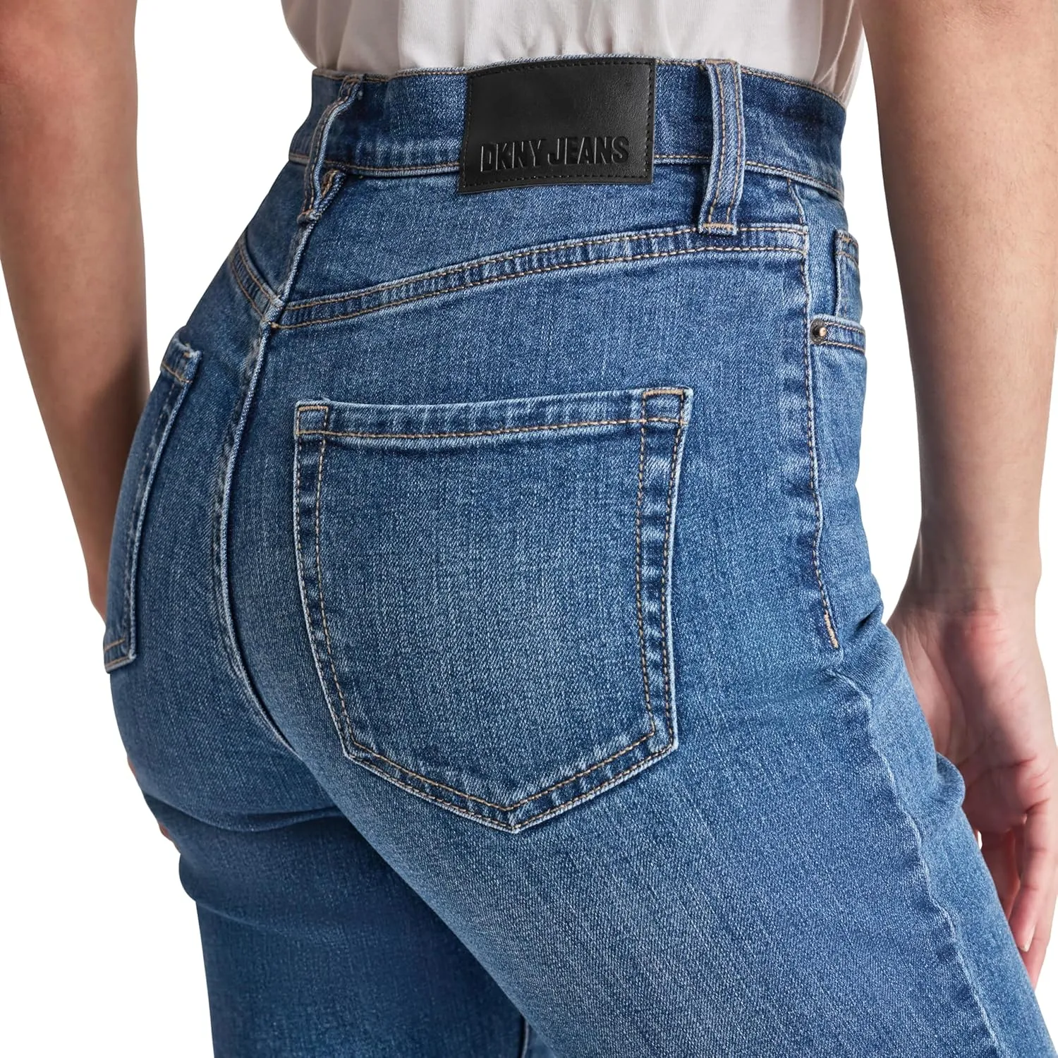 DKNY Women's Slim Straight Crop Jeans
