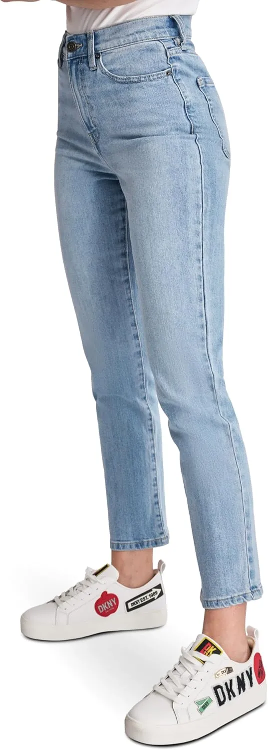 DKNY Women's Slim Straight Crop Jeans