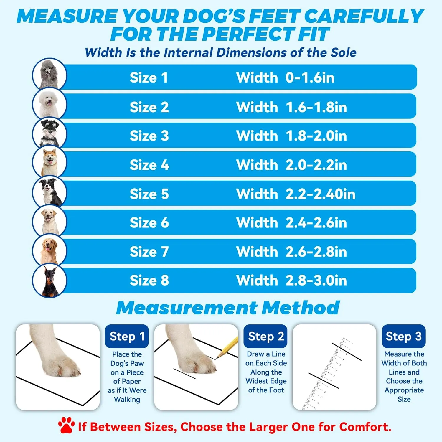 Dog Shoes Large Size Dogs, 4PCS Waterproof Dog Booties-Dog Boots & Paw Protectors, Medium Shoes for Dogs with Reflective Strip, Anti-Slip Sole for Rain, Snow and Summer Hiking. (Silver, 4)