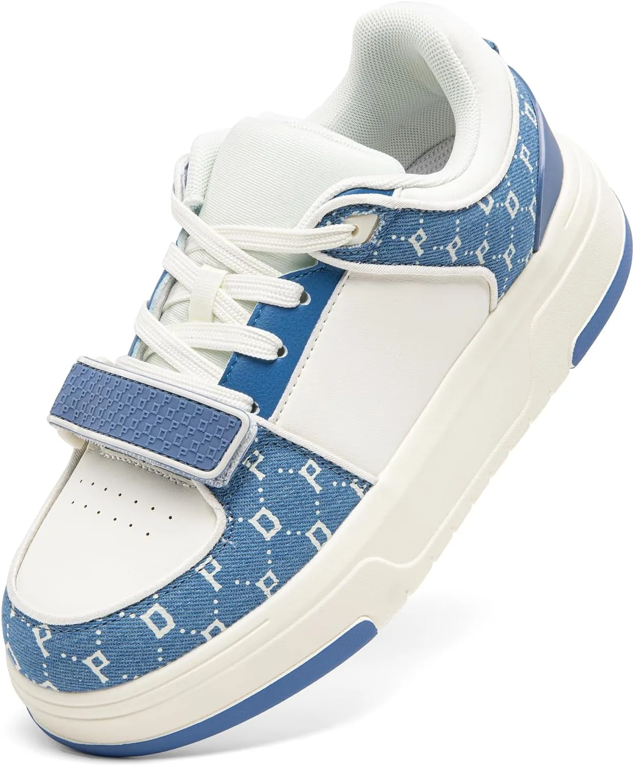 DREAM PAIRS Women Platform Chunky Sneakers Leather Oli Casual Fashion Sneaker