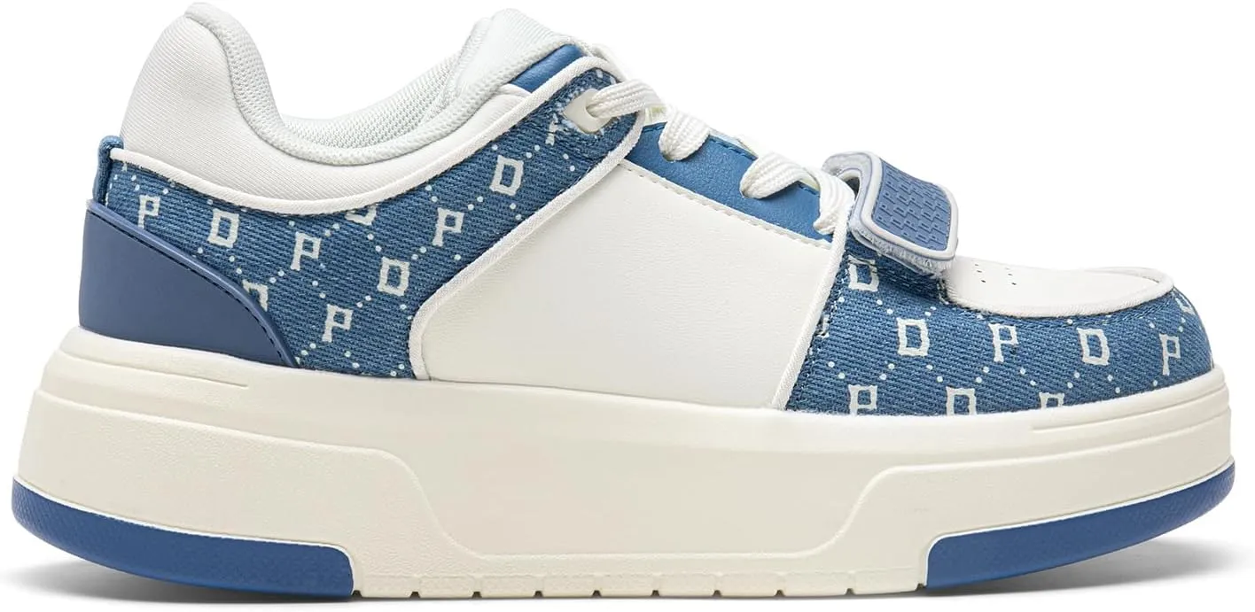 DREAM PAIRS Women Platform Chunky Sneakers Leather Oli Casual Fashion Sneaker