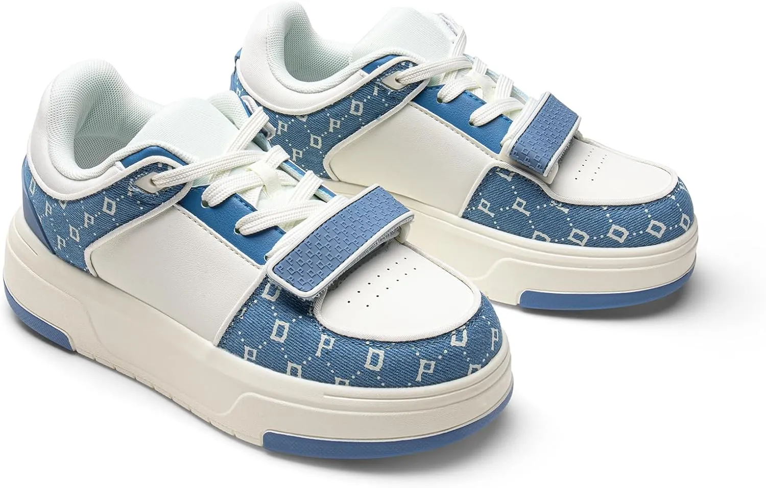 DREAM PAIRS Women Platform Chunky Sneakers Leather Oli Casual Fashion Sneaker