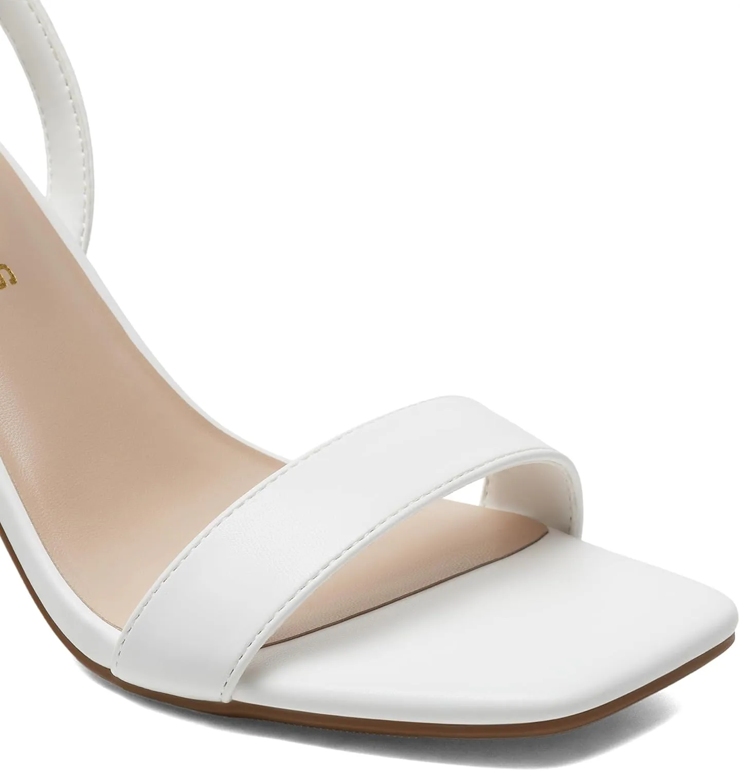 DREAM PAIRS Women's Chunky Heels Square Open Toe Ankle Buckle Strappy Block Heeled Sandals for Party Wedding Daily