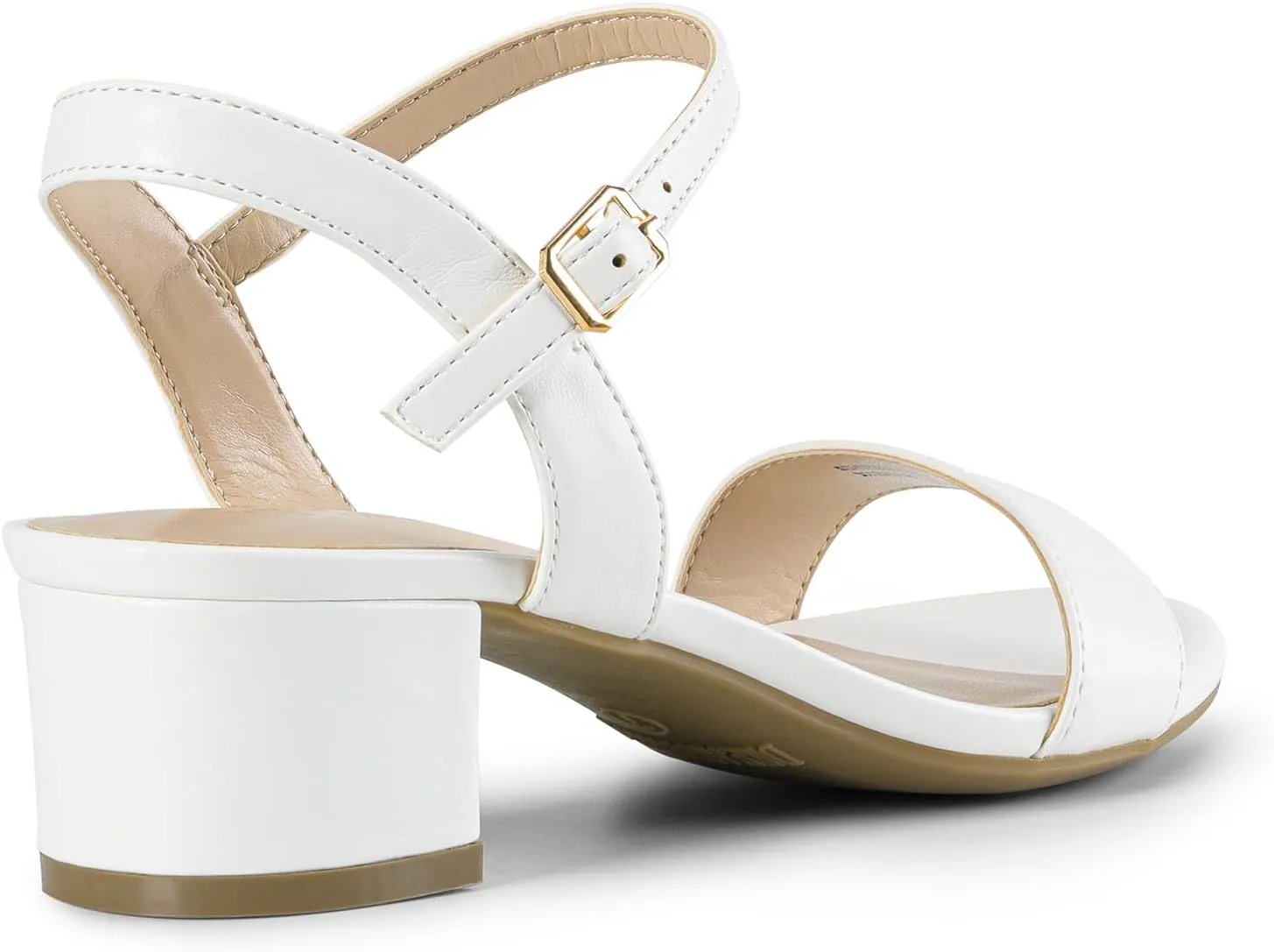 DREAM PAIRS Women's Low Heels for Women Classic Open Toe Ankle Strap Block Chunky Heel Sandals Holiday Party Wedding Dress Pumps Shoes