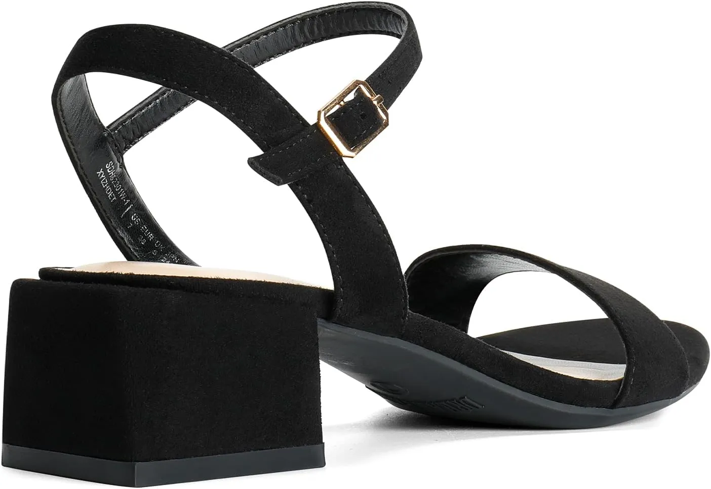 DREAM PAIRS Women's Low Heels for Women Classic Open Toe Ankle Strap Block Chunky Heel Sandals Holiday Party Wedding Dress Pumps Shoes