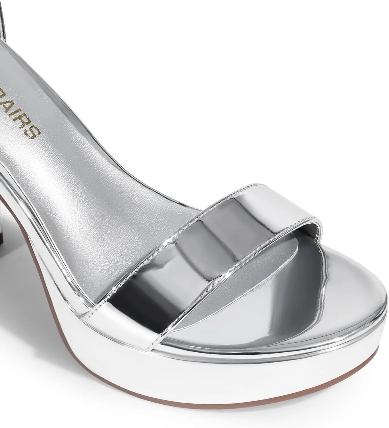 DREAM PAIRS Women's Platform Chunky High Heeled Sandals Open Toe Block Heels Ankle Strap Dress Shoes for Wedding Party Evening