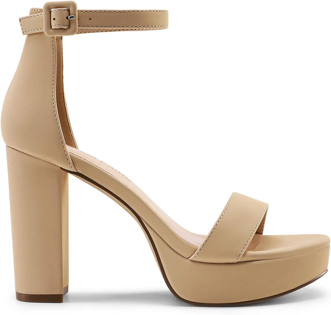 DREAM PAIRS Women's Platform Chunky High Heeled Sandals Open Toe Block Heels Ankle Strap Dress Shoes for Wedding Party Evening