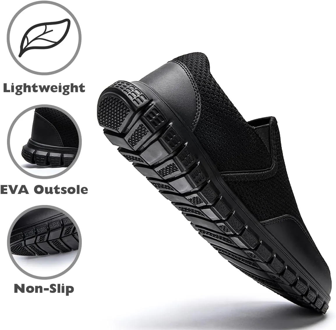 EGMPDA Mens Slip on Loafers Boat Shoes Non Slip Walking Sports Shoes Driving Shoes Casual Office Shoes Gym Lightweight Comfortable Shoes