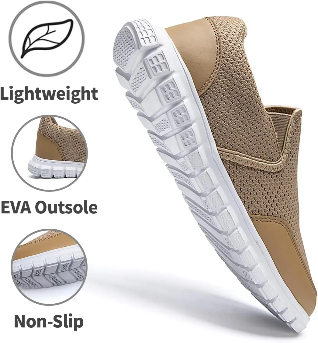 EGMPDA Mens Slip on Loafers Boat Shoes Non Slip Walking Sports Shoes Driving Shoes Casual Office Shoes Gym Lightweight Comfortable Shoes