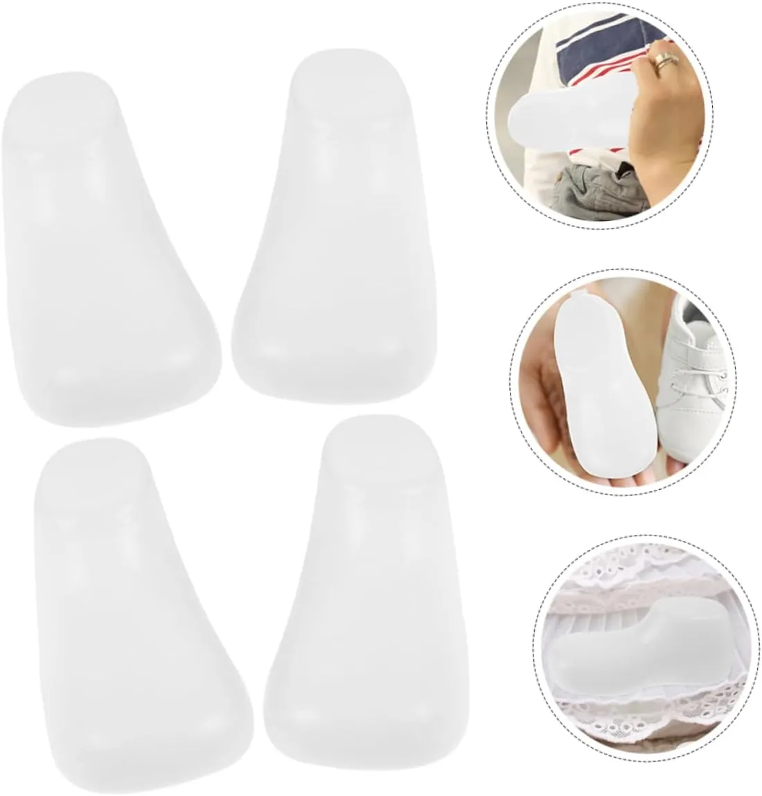 Foot Mannequin Shoe for Baby 6 Pack Boys and Girls Foot Model Baby Sandals Support Shoe Shaper for Display