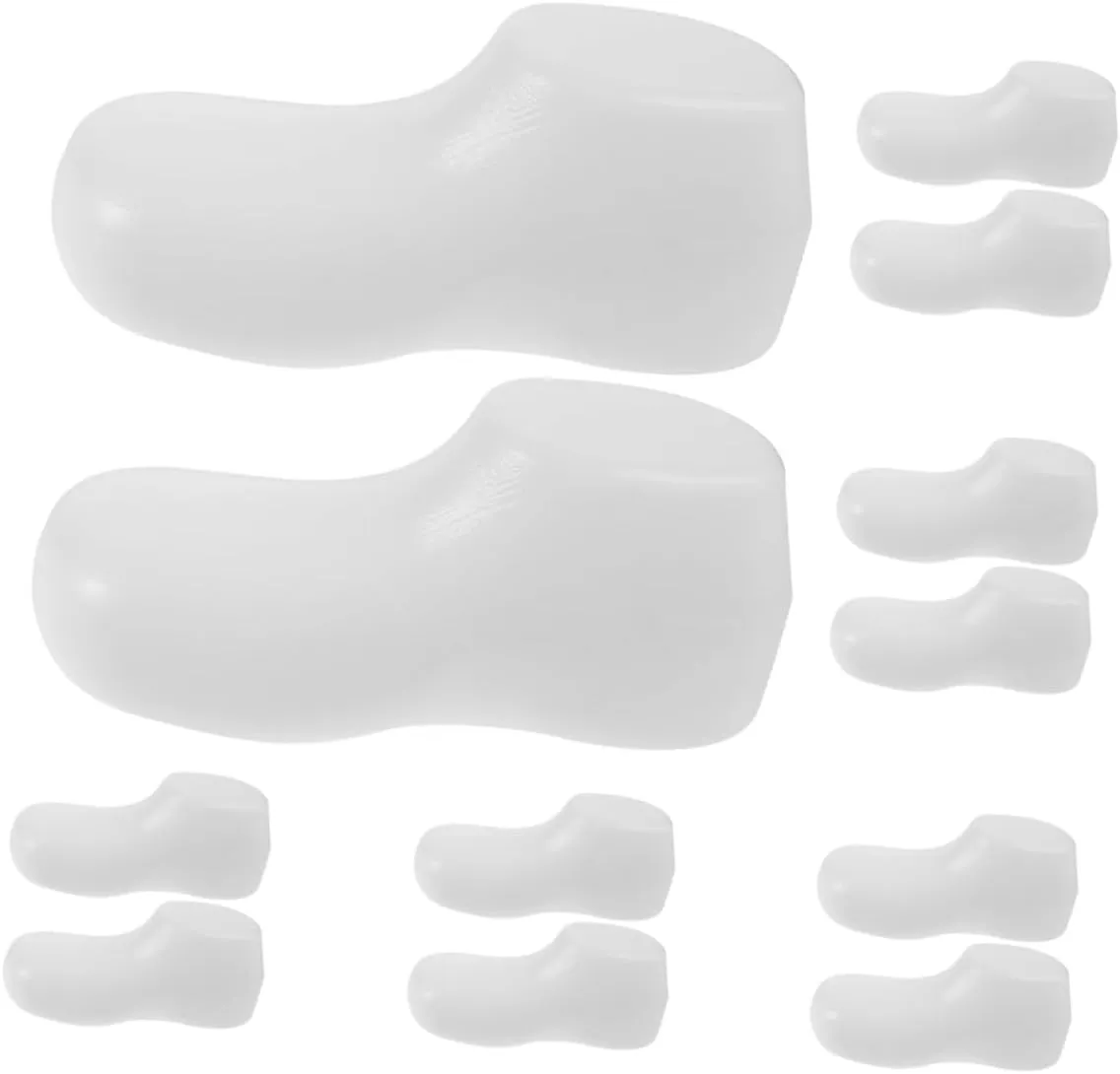 Foot Mannequin Shoe for Baby 6 Pack Boys and Girls Foot Model Baby Sandals Support Shoe Shaper for Display