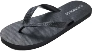 ForeMode Slim Flip Flops for Women Beach Rubber Shower Shoes Basic Thong Sandals Super Lightweight for Beach, Shower, and Everyday Wear