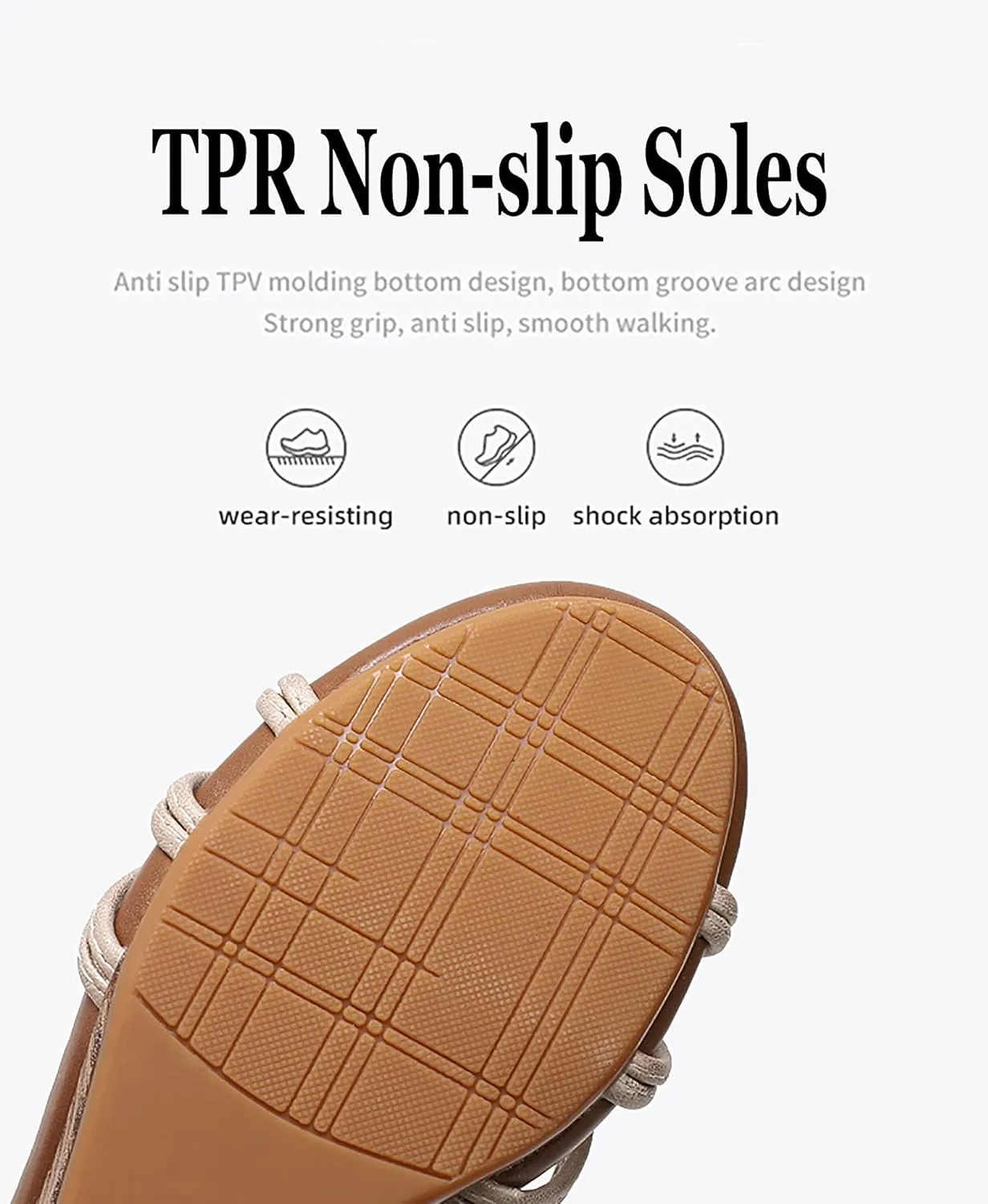 FRALOSHA Wedge Sandals for Women Dressy Open Toe Comfy Casual Summer High Heel Platform Breathable Beach Sandals